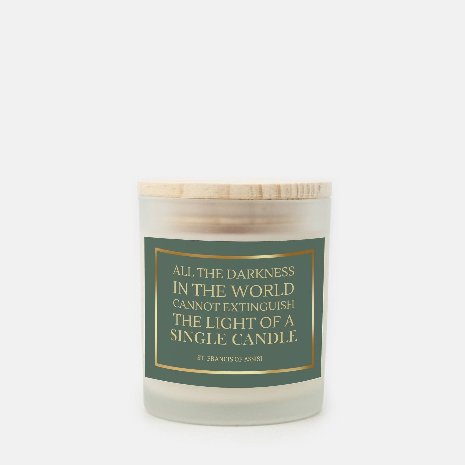 Dappled Designs Candles Fragrance Free - Cotton Wick Candle Frosted Glass (Hand Poured 11 oz)