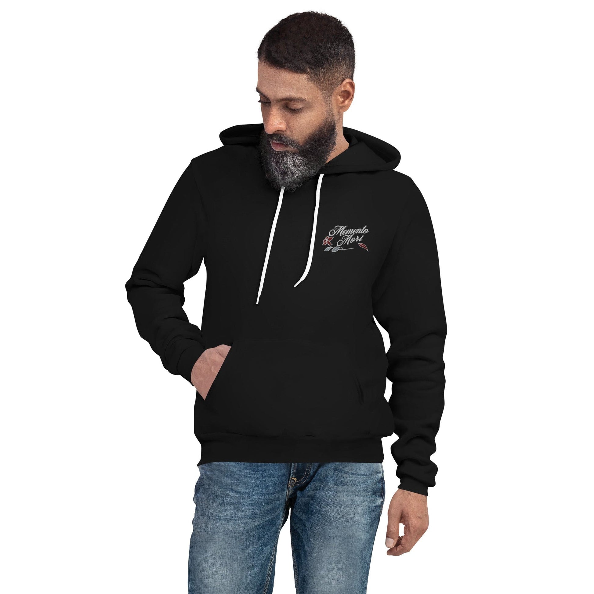 Dappled Designs Embroidered Memento Mori Unisex hoodie