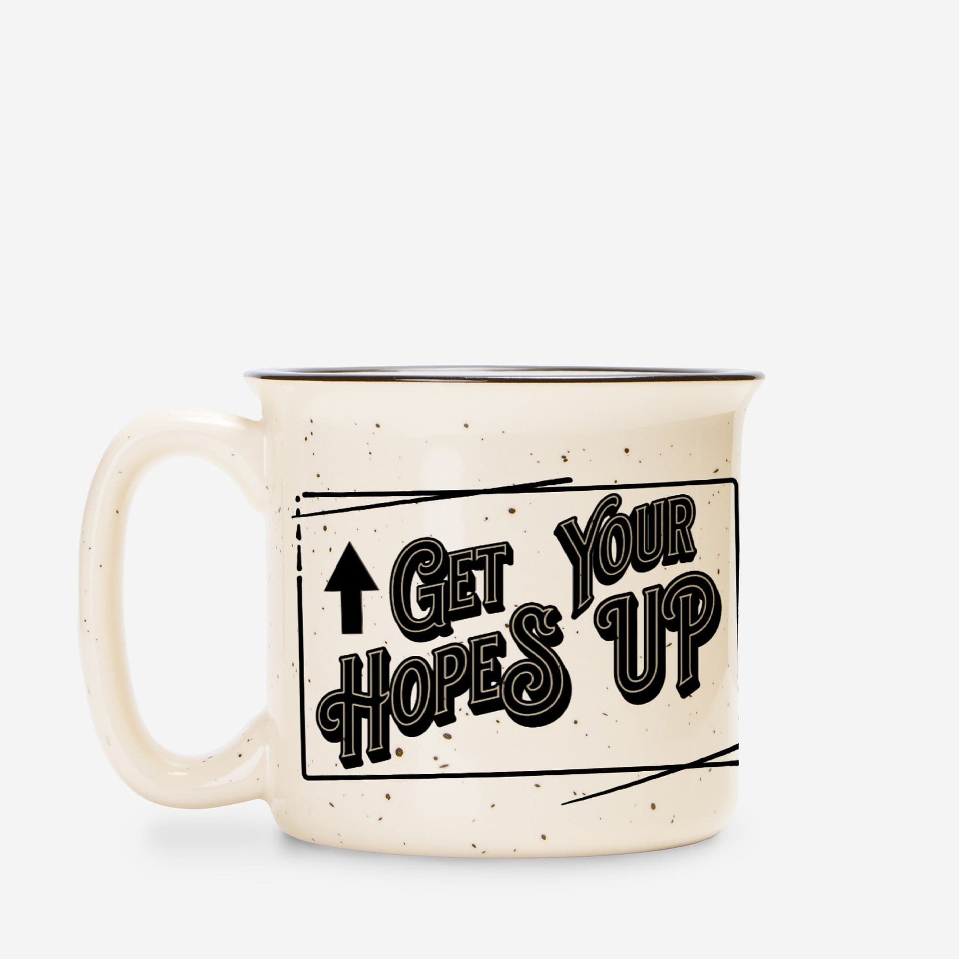 Dappled Designs Mugs Get Your Hopes Up 13oz Ceramic Camp Mug