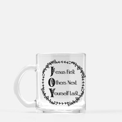 Dappled Designs Mugs J.O.Y. Glass Mug