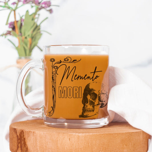 Dappled Designs Mugs Memento Mori Mug Glass