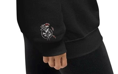 Dappled Designs Sweatshirt Embroidered Memento Mori Unisex Hoodie