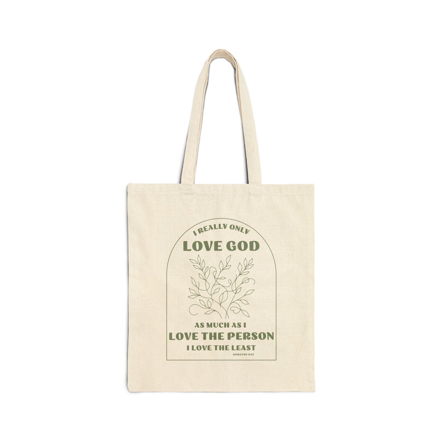 Printify Bags Natural / 15" x 16" Cotton Canvas Tote Bag