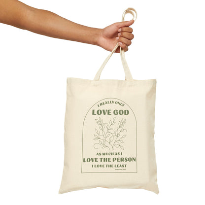 Printify Bags Natural / 15" x 16" Cotton Canvas Tote Bag