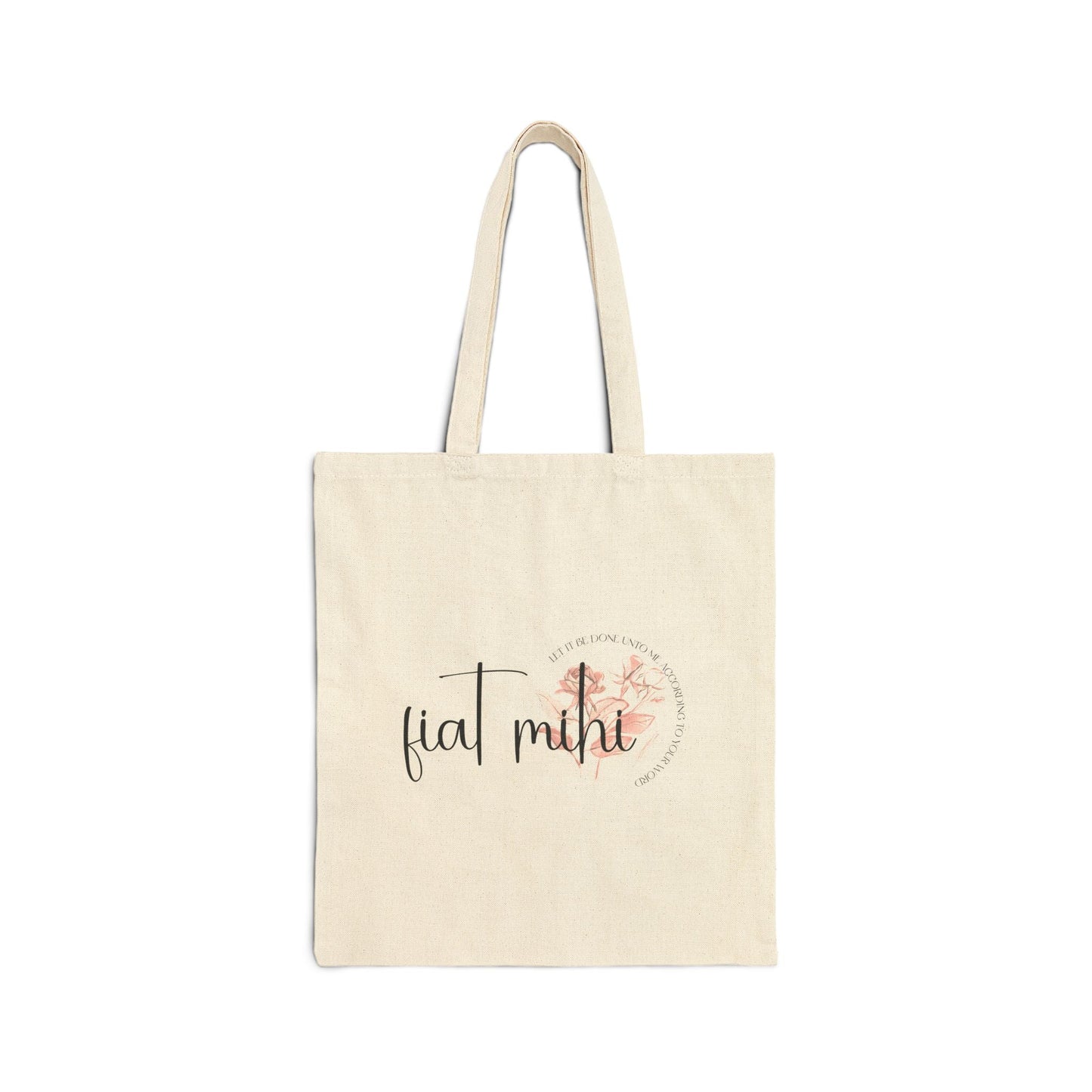 Printify Bags Natural / 15" x 16" Fiat Mihi Canvas Tote Bag