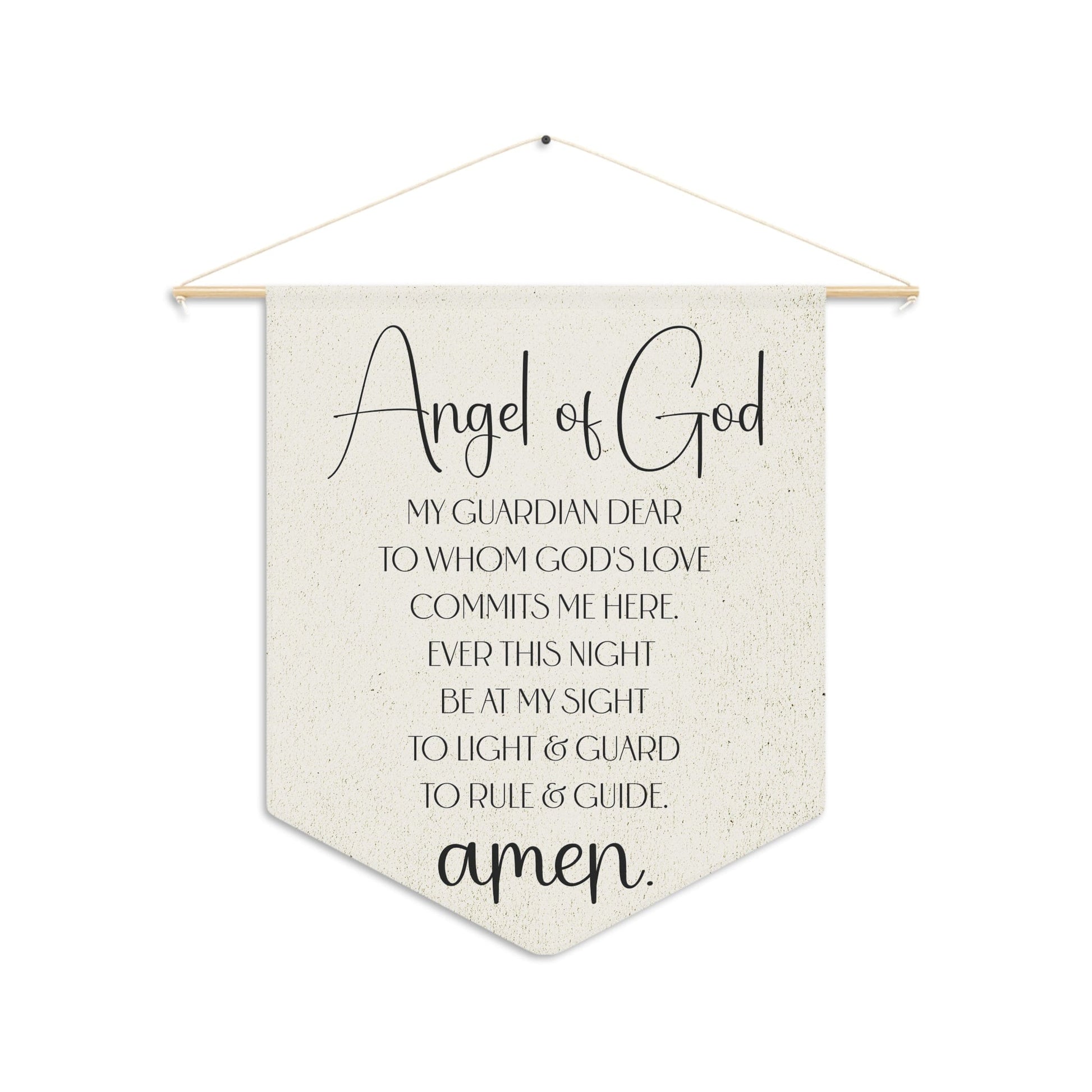 Printify Home Decor 18" × 21" Angel of God Prayer Pennant