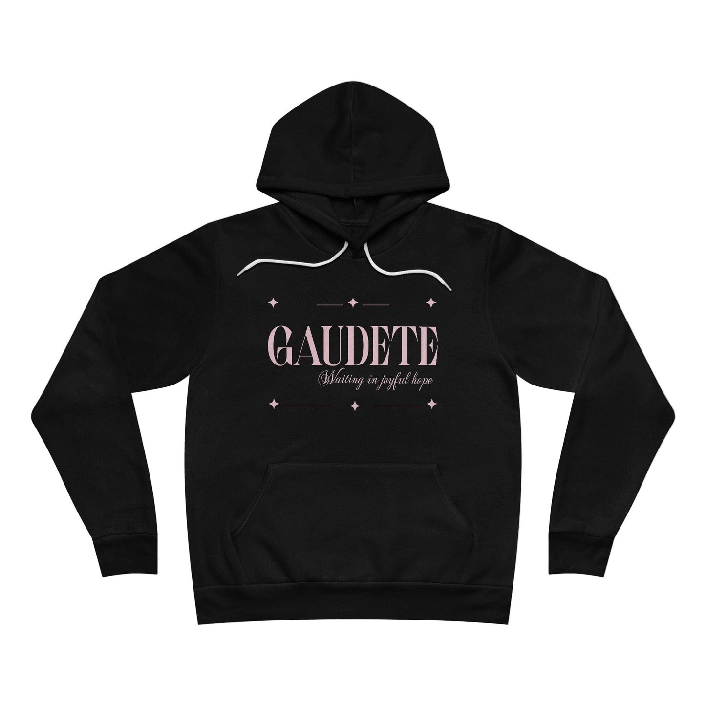 Printify Hoodie Black / XS Gaudete Unisex Sponge Fleece Pullover Hoodie