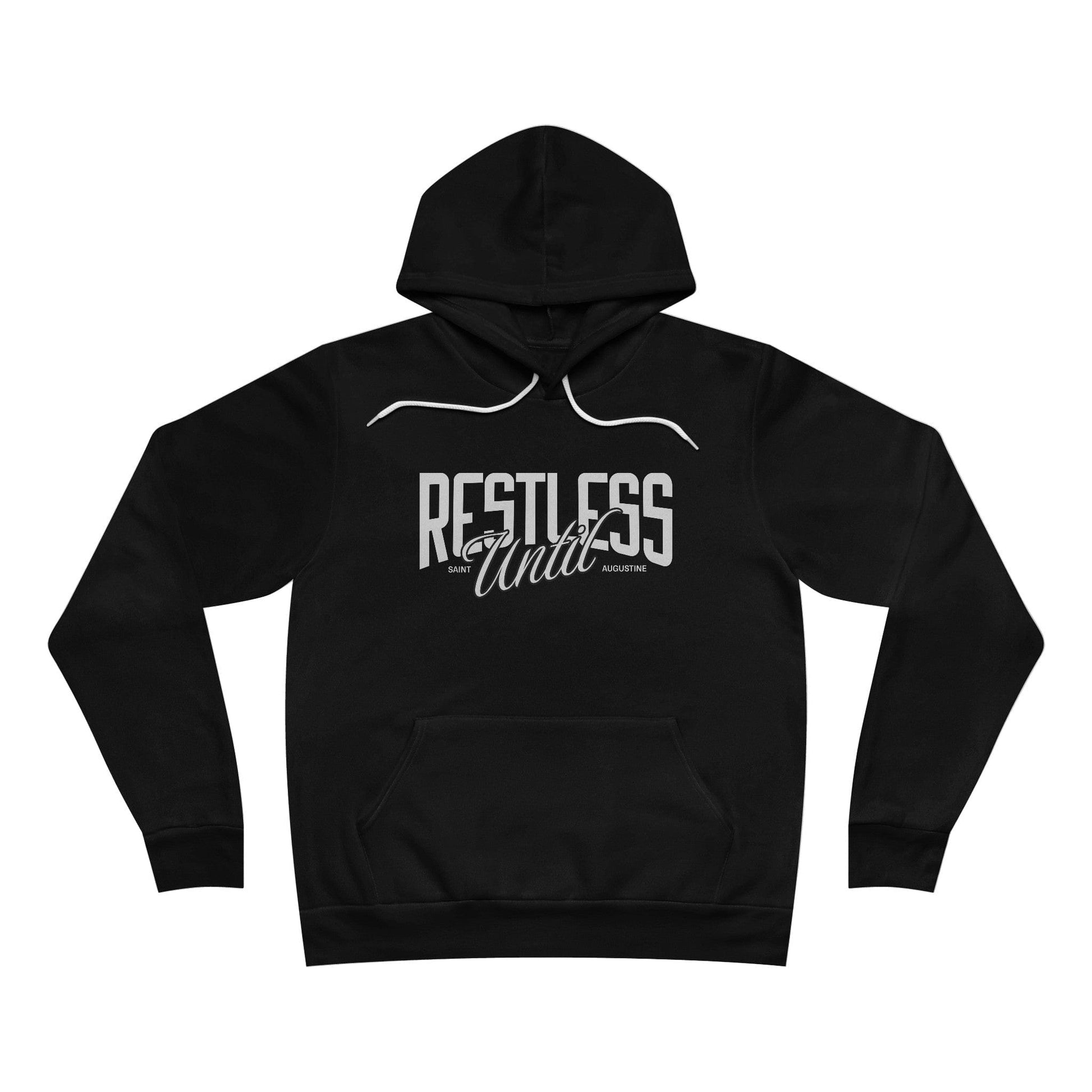 Printify Hoodie Black / XS Restless Unisex Sponge Fleece Pullover Hoodie