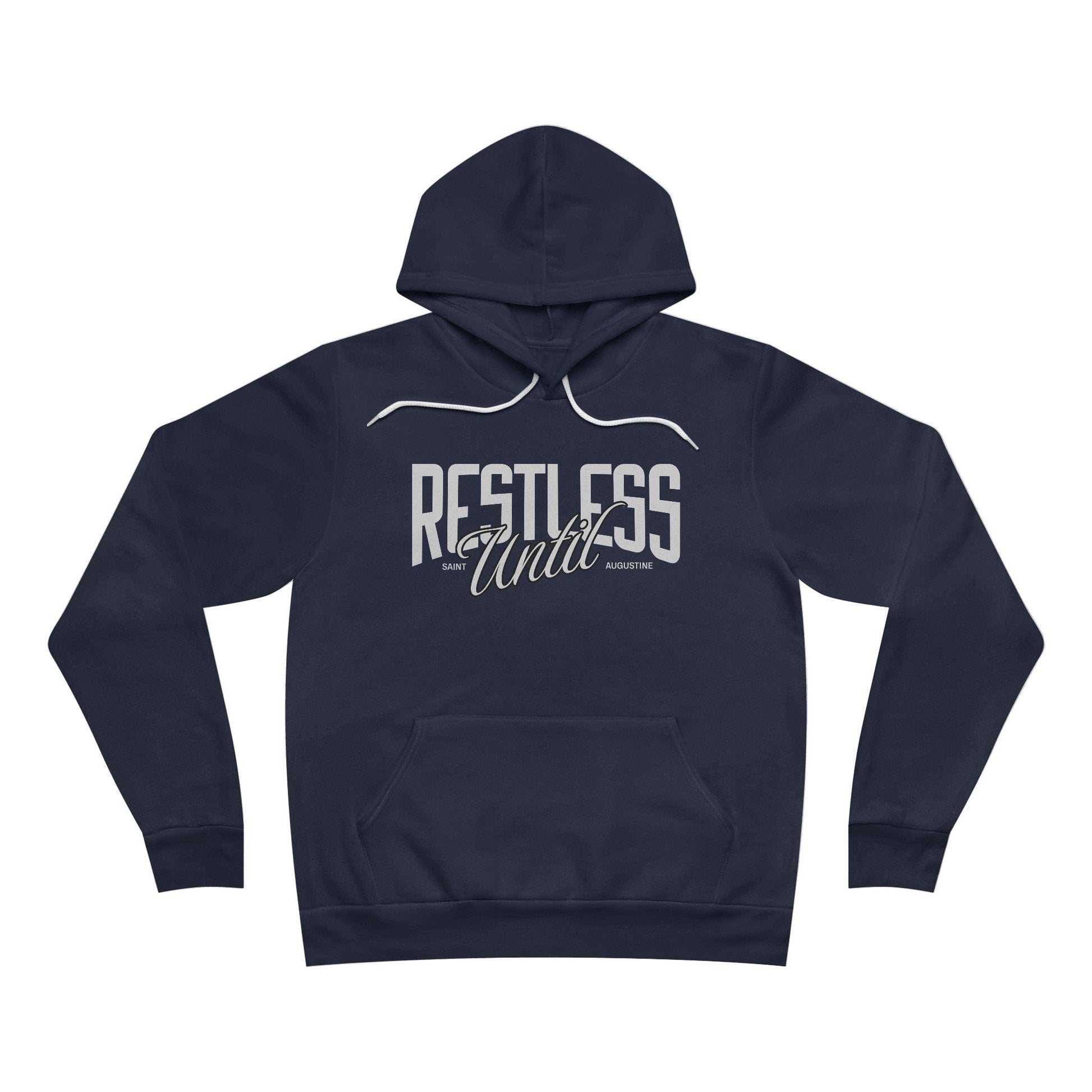 Printify Hoodie Navy / XS Restless Unisex Sponge Fleece Pullover Hoodie