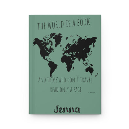 Printify journal St. Augustine Quote Personalized Travel Journal