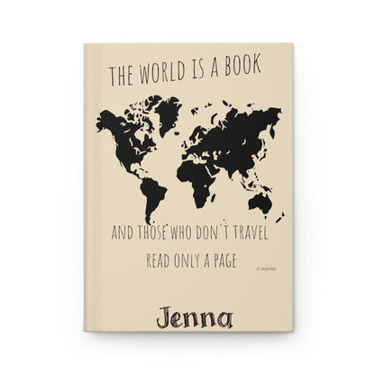 Printify journal Stone St. Augustine Quote Personalized Travel Journal