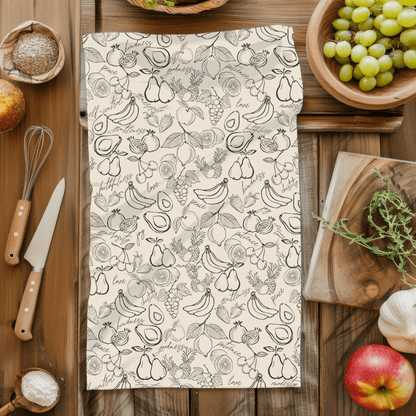 Printify Kitchen Towels Fruits of the Spirit Kitchen Tea Towel