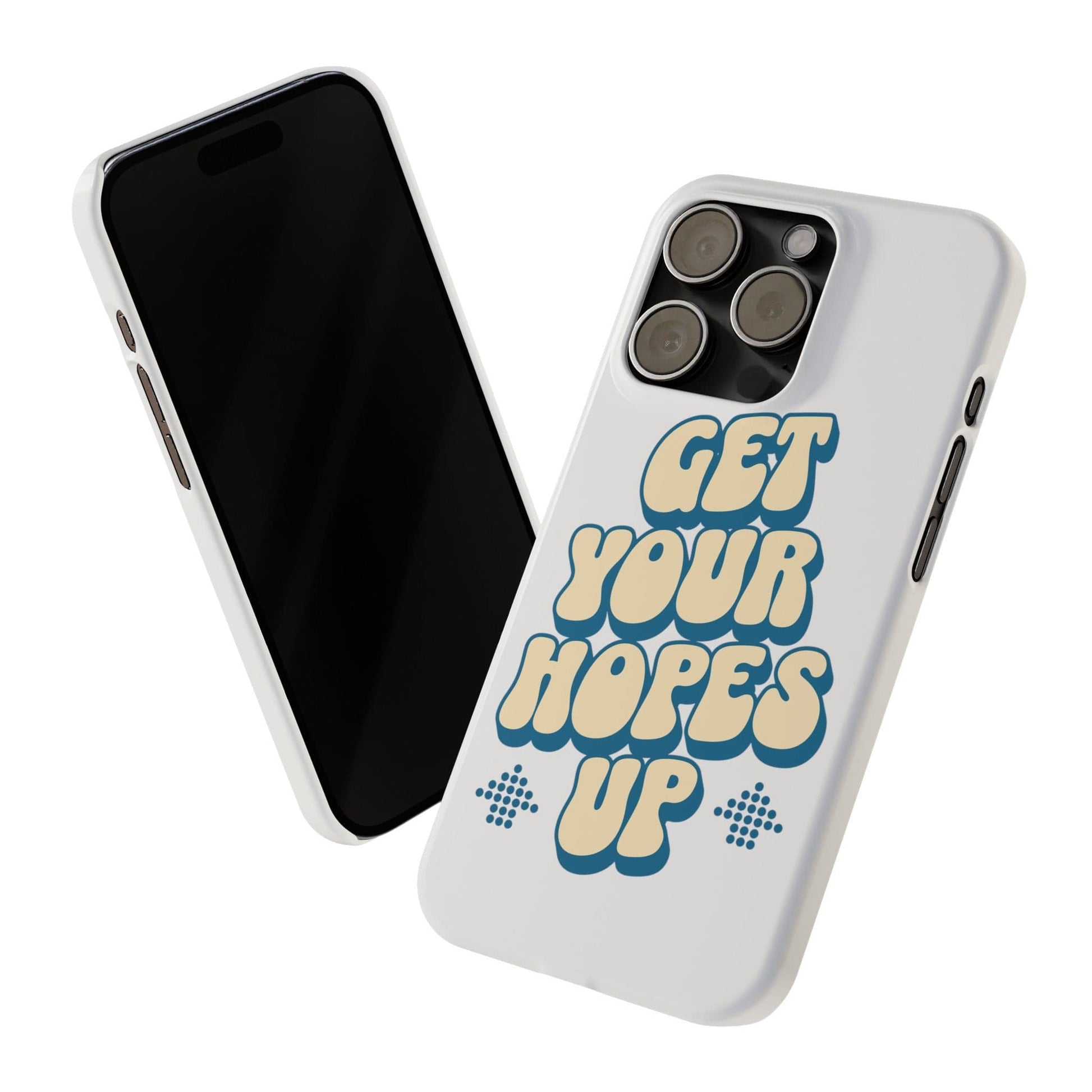 Printify Phone Case Retro Get Your Hopes Up Slim iPhone Case