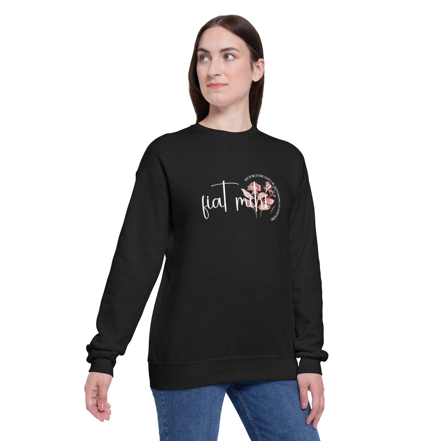 Printify Sweatshirt Fiat Mihi Unisex Drop Shoulder Sweatshirt