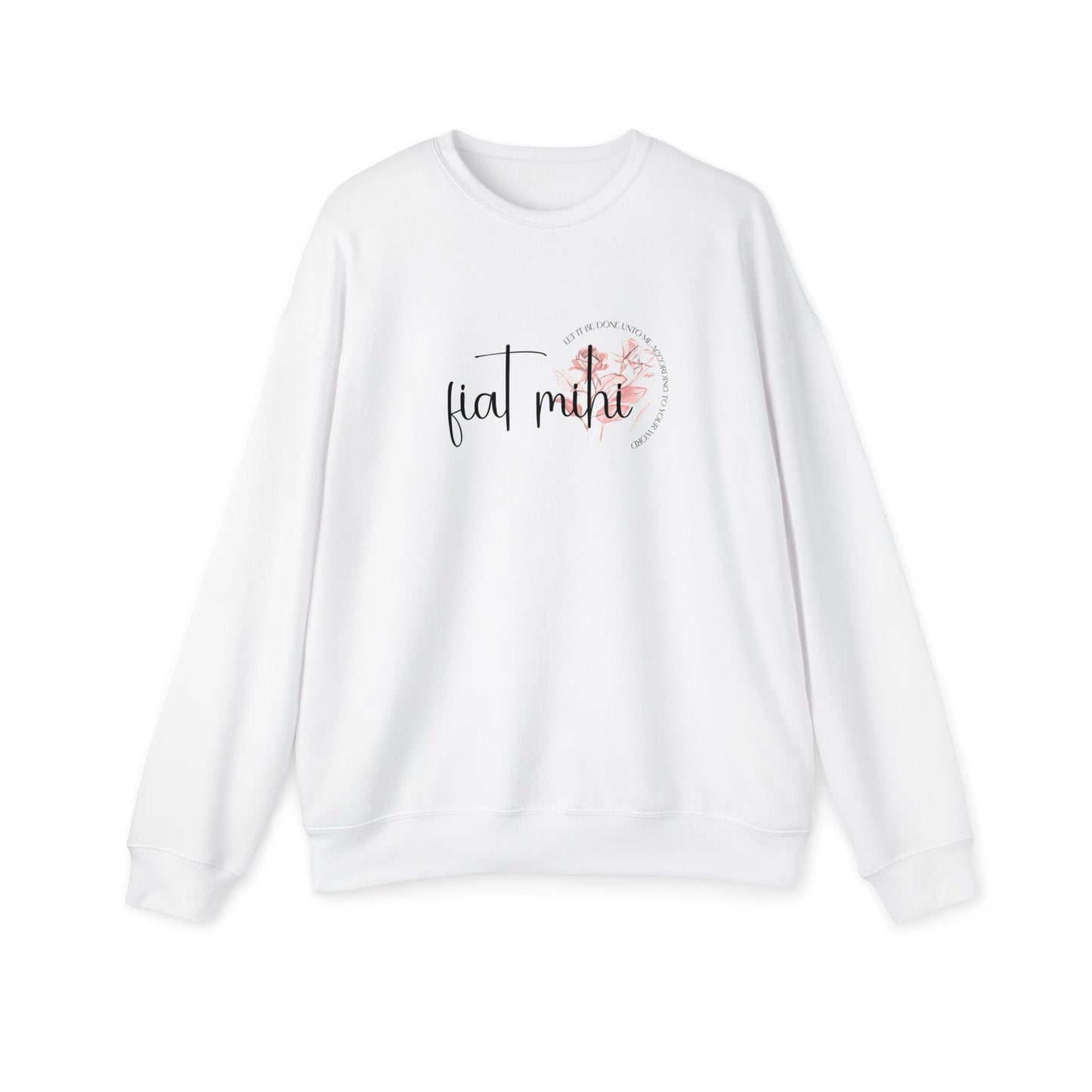 Printify Sweatshirt White / S Fiat Mihi Unisex Drop Shoulder Sweatshirt