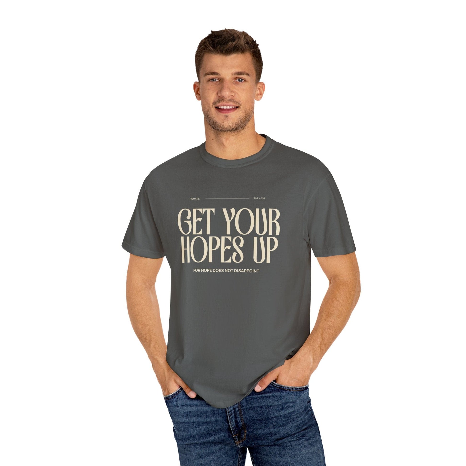 Printify T-Shirt Get Your Hopes Up Comfort Colors T-Shirt