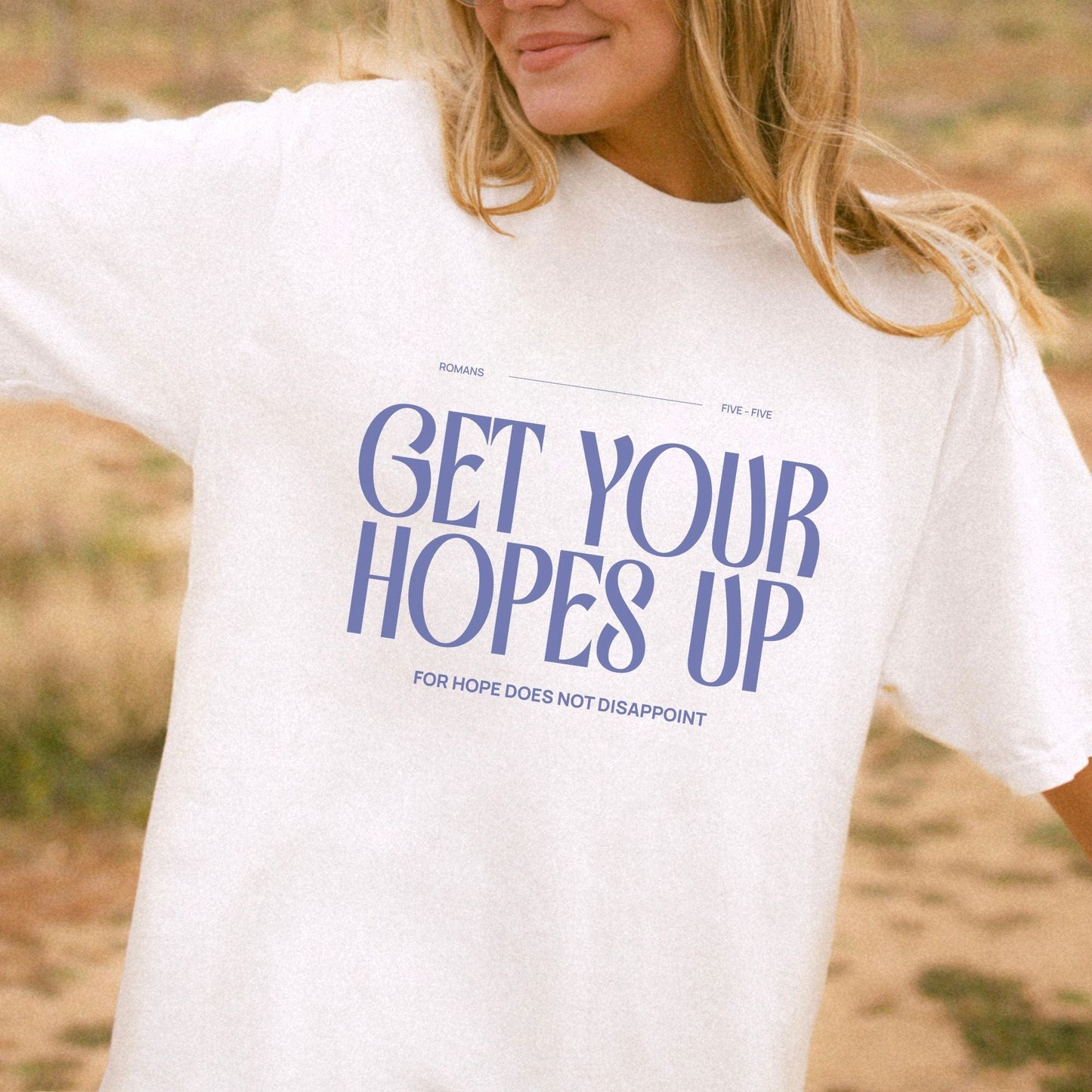 Printify T-Shirt Get Your Hopes Up Comfort Colors T-Shirt