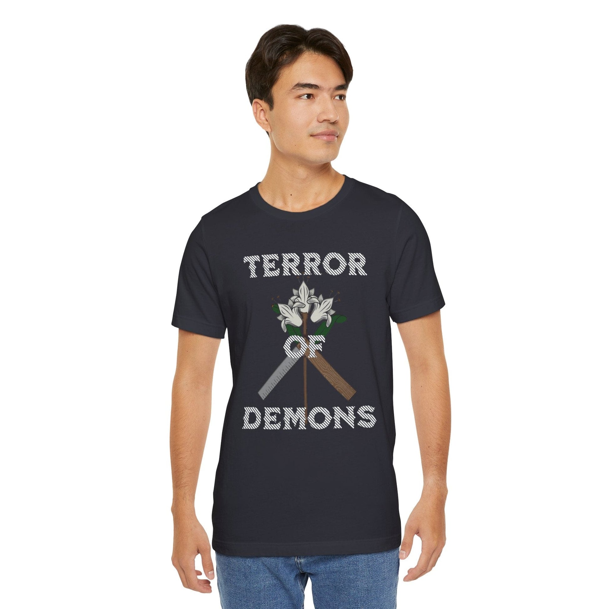 Printify T-Shirt St. Joseph Terror of Demons Men's Shirt