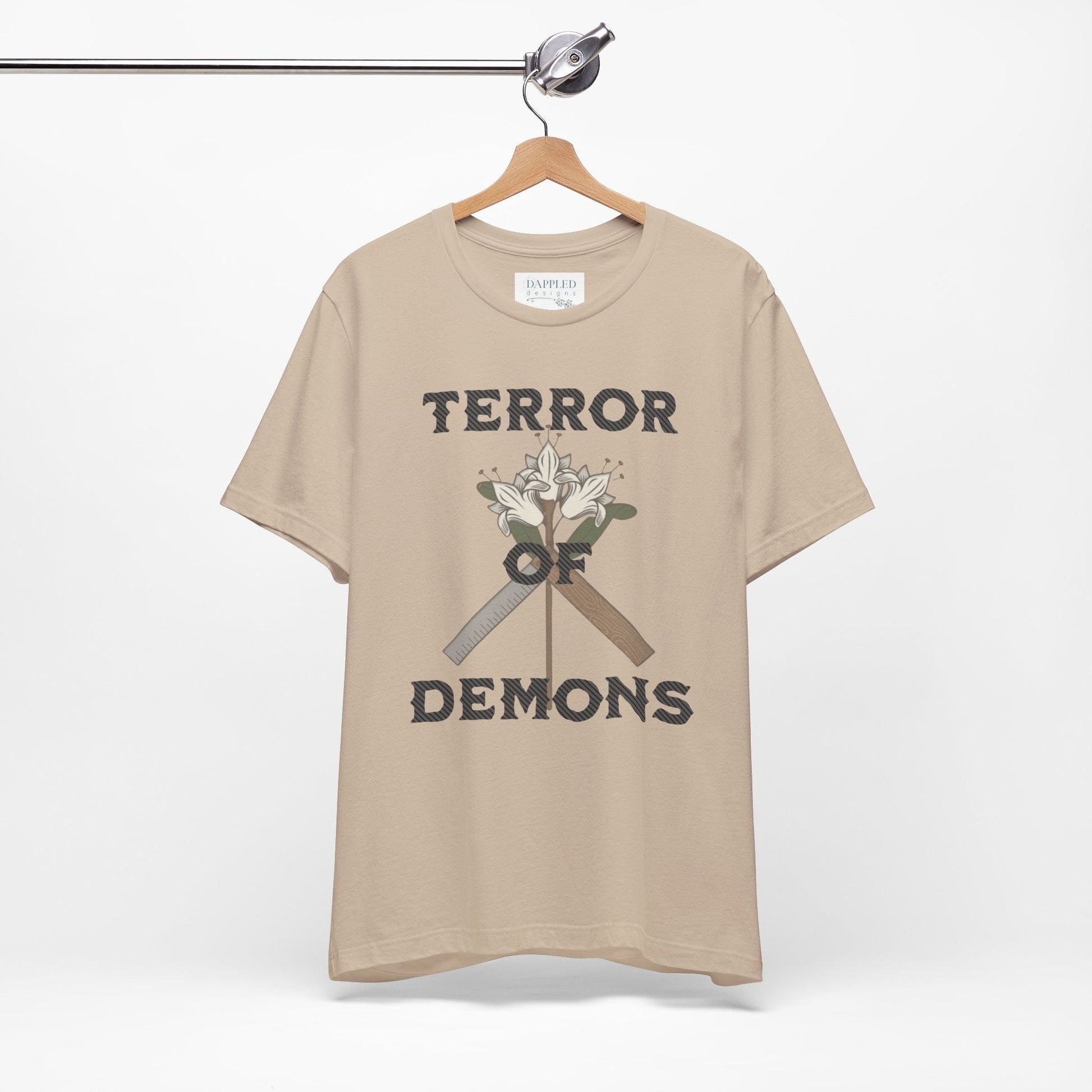 Printify T-Shirt Tan / XS St. Joseph Terror of Demons Men's Shirt