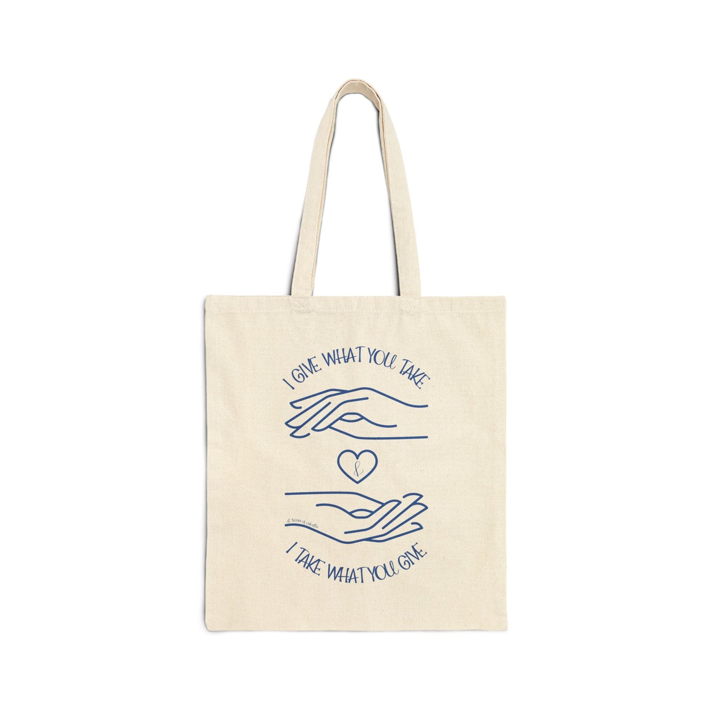 Printify Tote Bags Natural / 15" x 16" Mother Teresa Give & Take Tote Bag