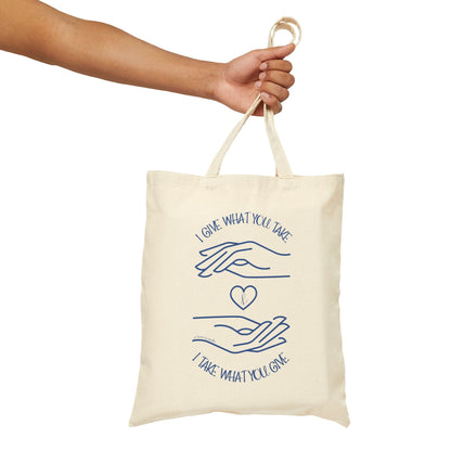 Printify Tote Bags Natural / 15" x 16" Mother Teresa Give & Take Tote Bag