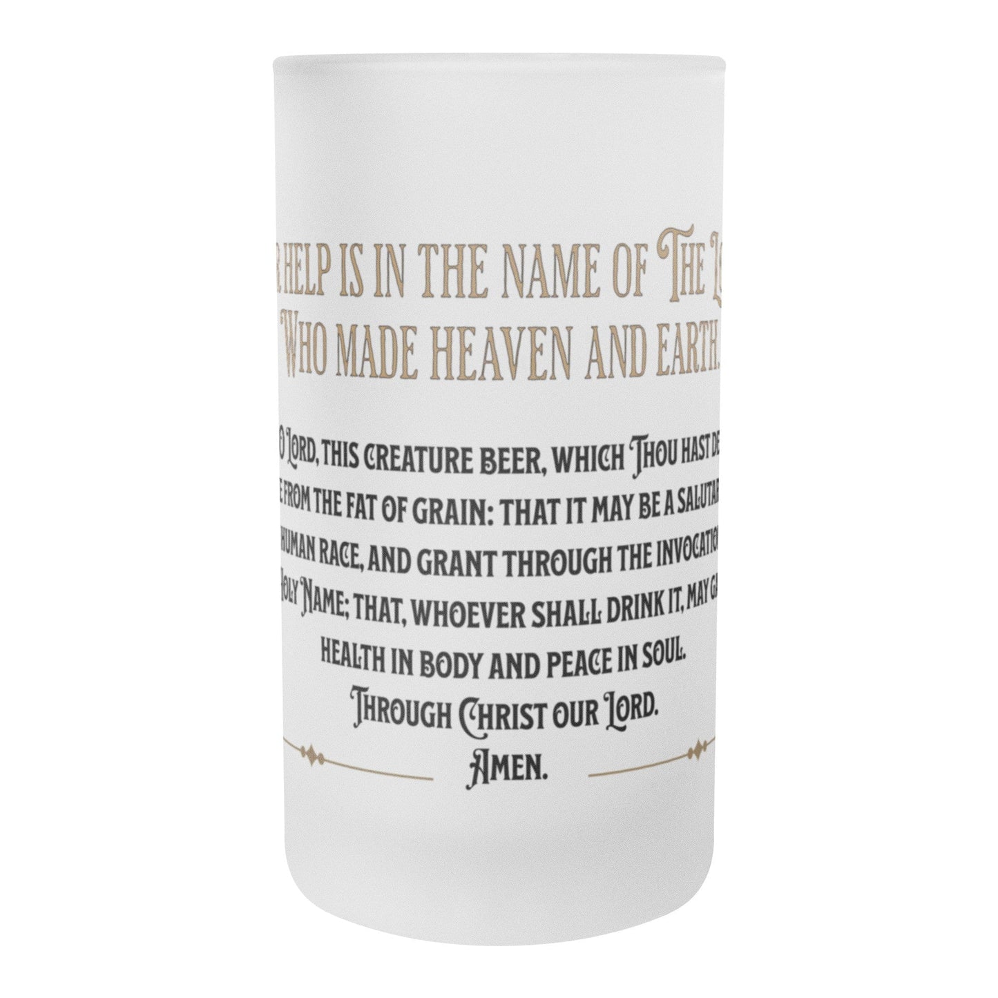 teelaunch Drinkware Beer Blessing Frosted Mug