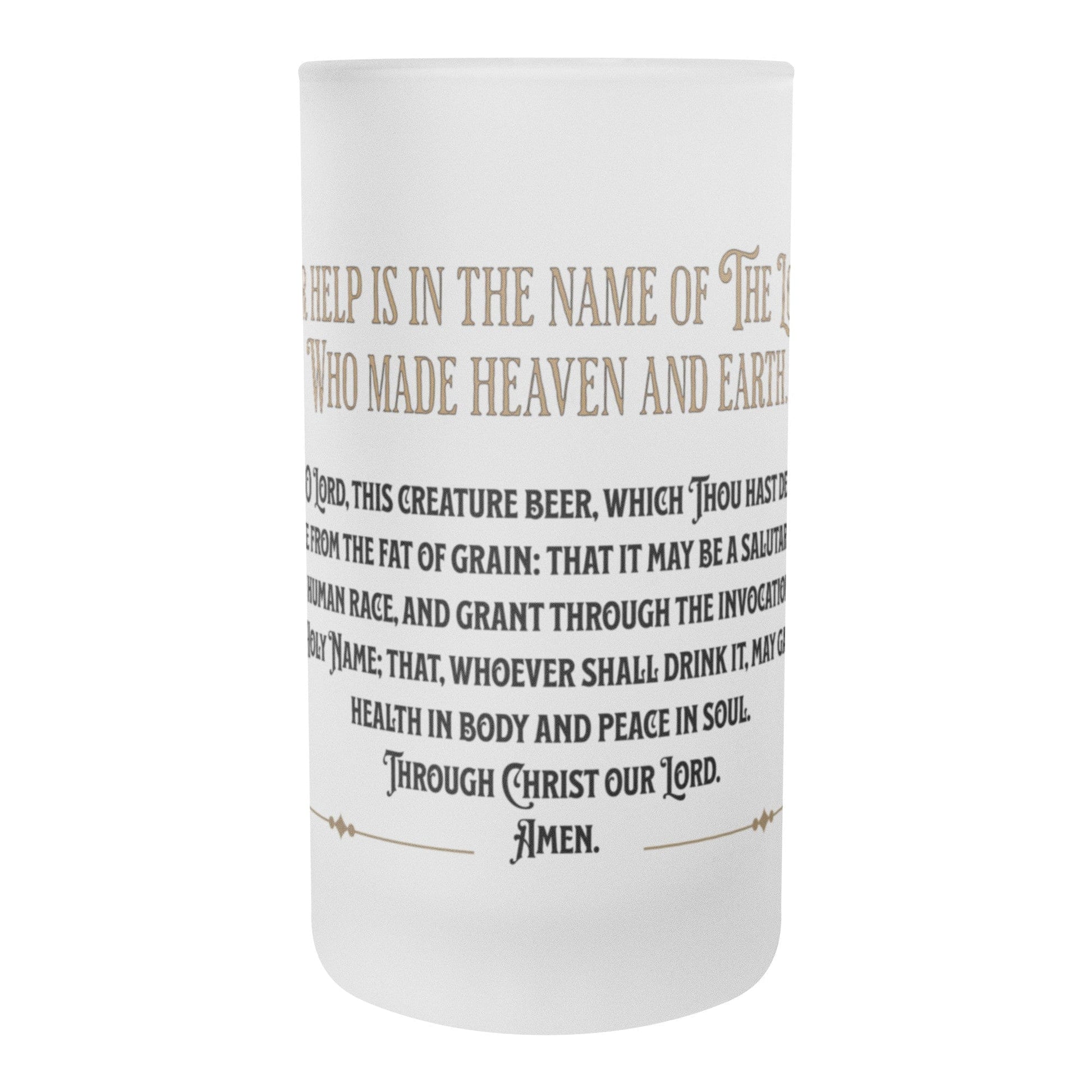 teelaunch Drinkware Beer Blessing Frosted Mug