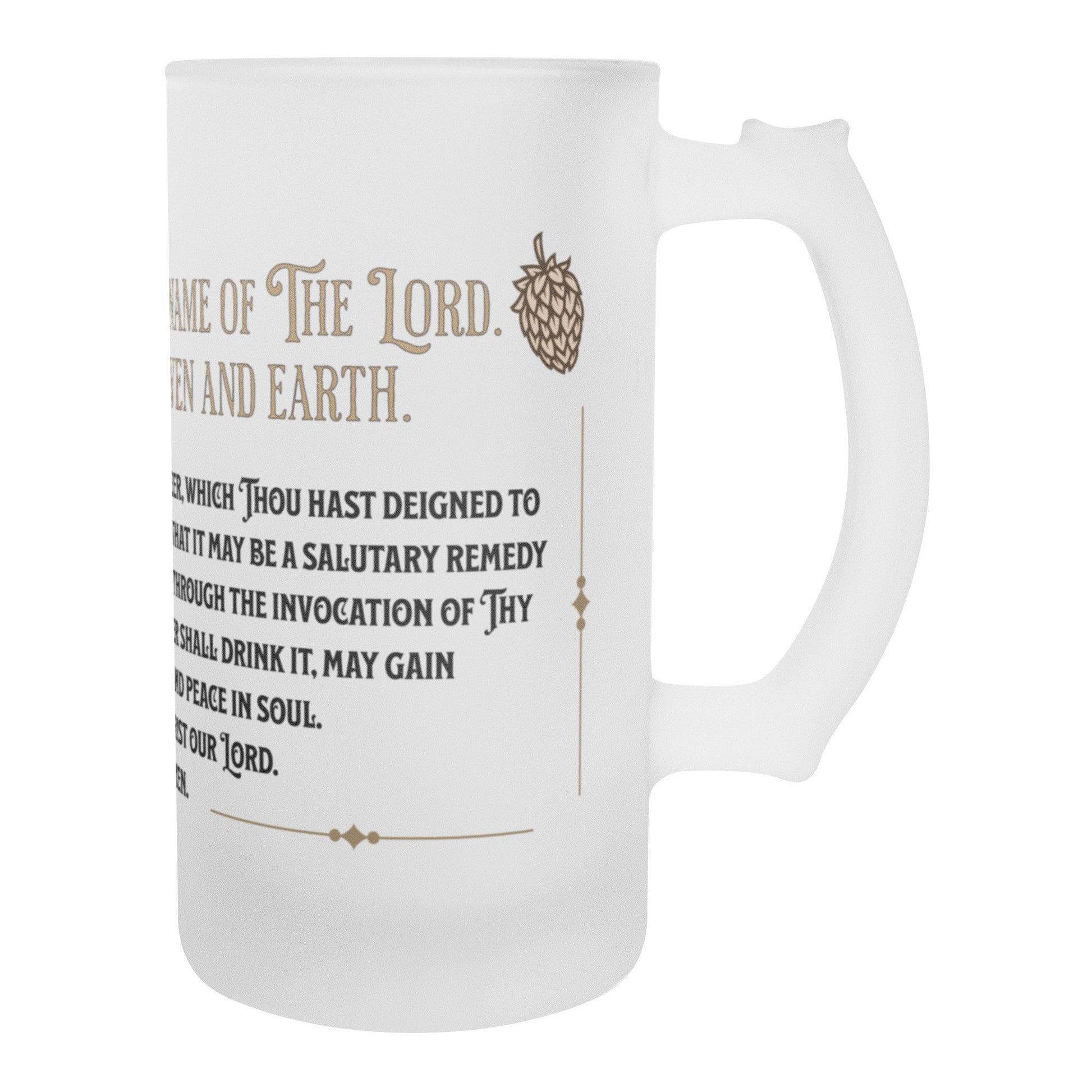 teelaunch Drinkware Beer Blessing Frosted Mug