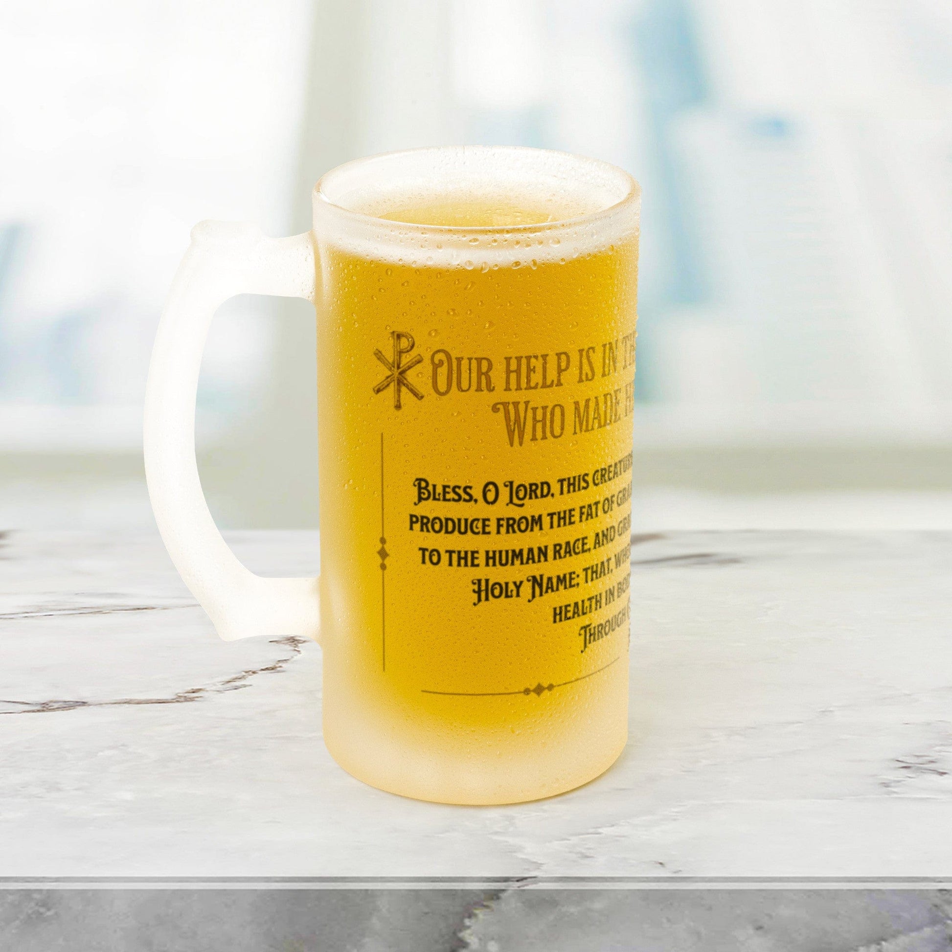 teelaunch Drinkware Beer Blessing Frosted Mug