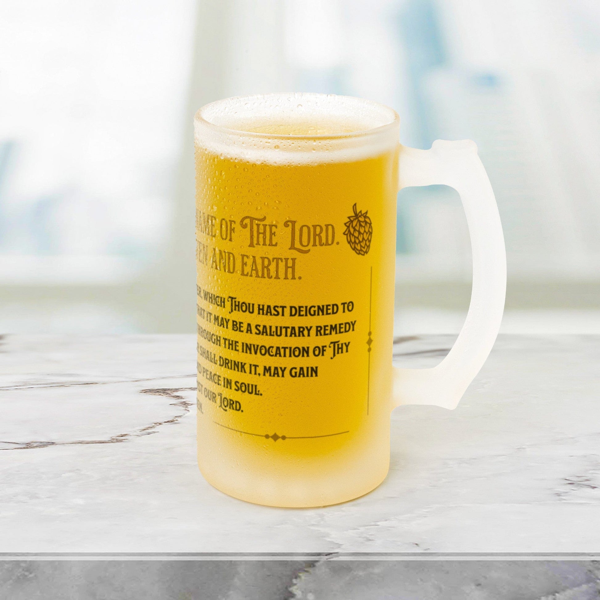 teelaunch Drinkware Beer Blessing Frosted Mug