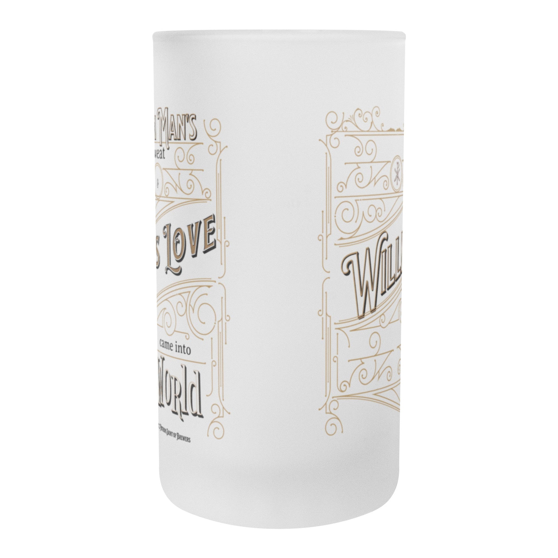 teelaunch Drinkware From Man's Sweat & God's Love Came the Personalized Frosted Beer Mug