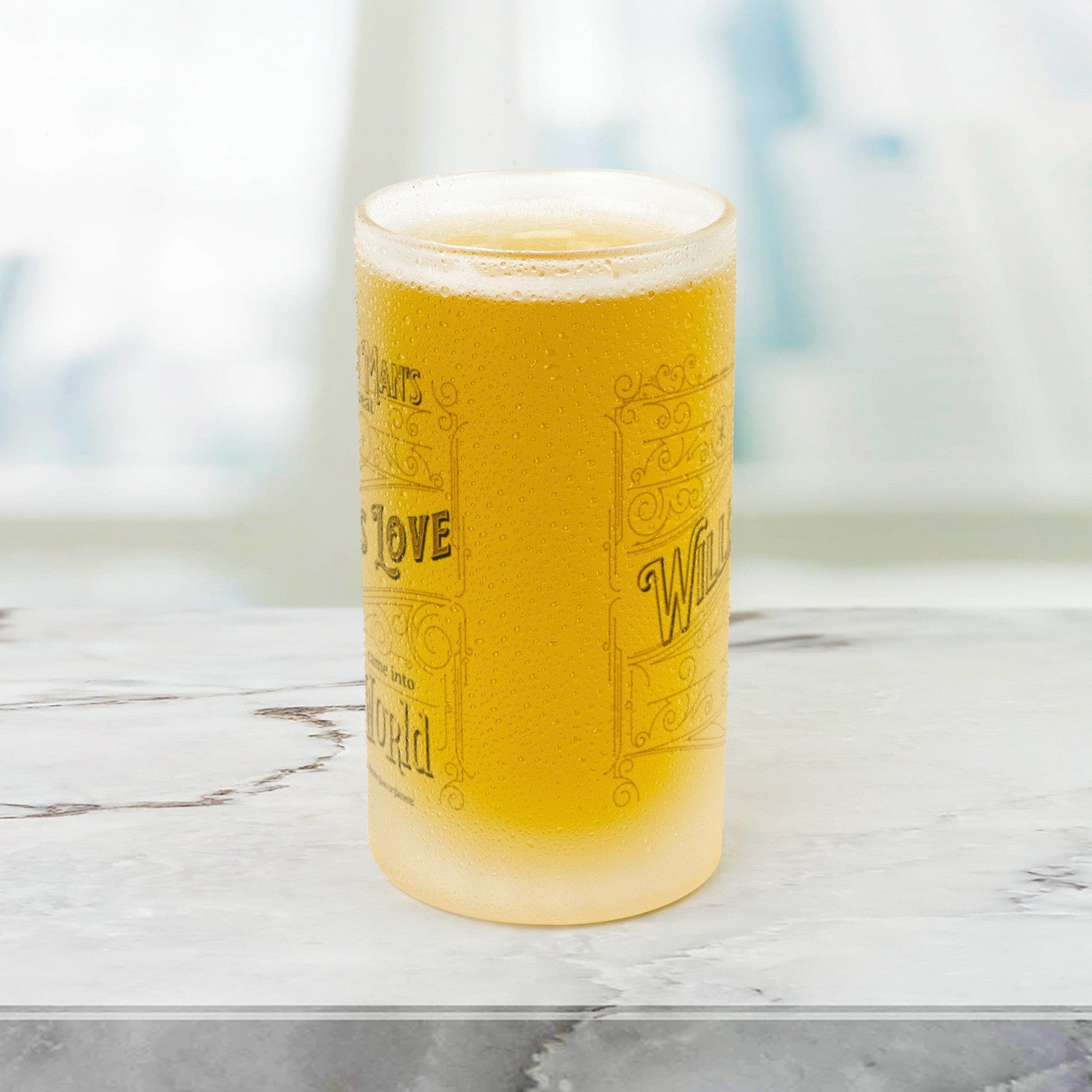 teelaunch Drinkware From Man's Sweat & God's Love Came the Personalized Frosted Beer Mug