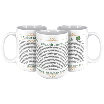 teelaunch Full Wrap Breastplate of St. Patrick Mug