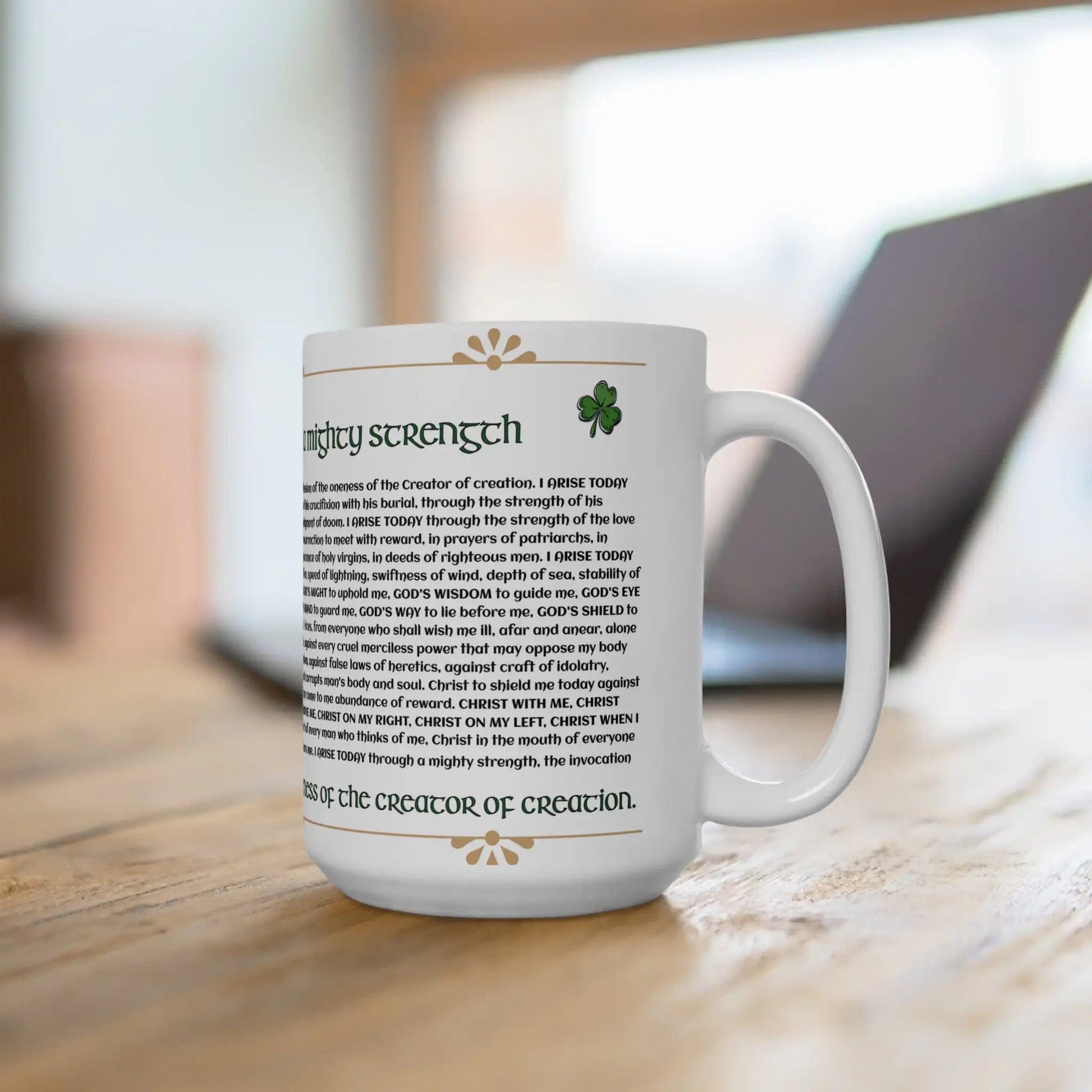 teelaunch Full Wrap Breastplate of St. Patrick Mug