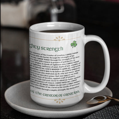 teelaunch Full Wrap Breastplate of St. Patrick Mug