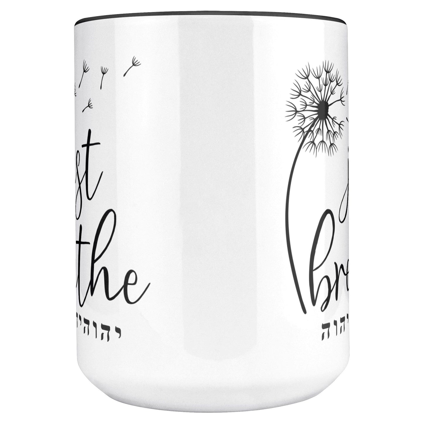 teelaunch Full Wrap Just Breathe YHWH Mug