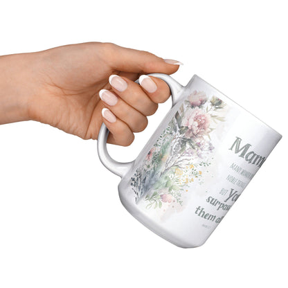 teelaunch Full Wrap Proverbs 31 Mug for New Mom