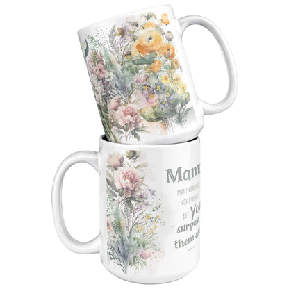 teelaunch Full Wrap Proverbs 31 Mug for New Mom